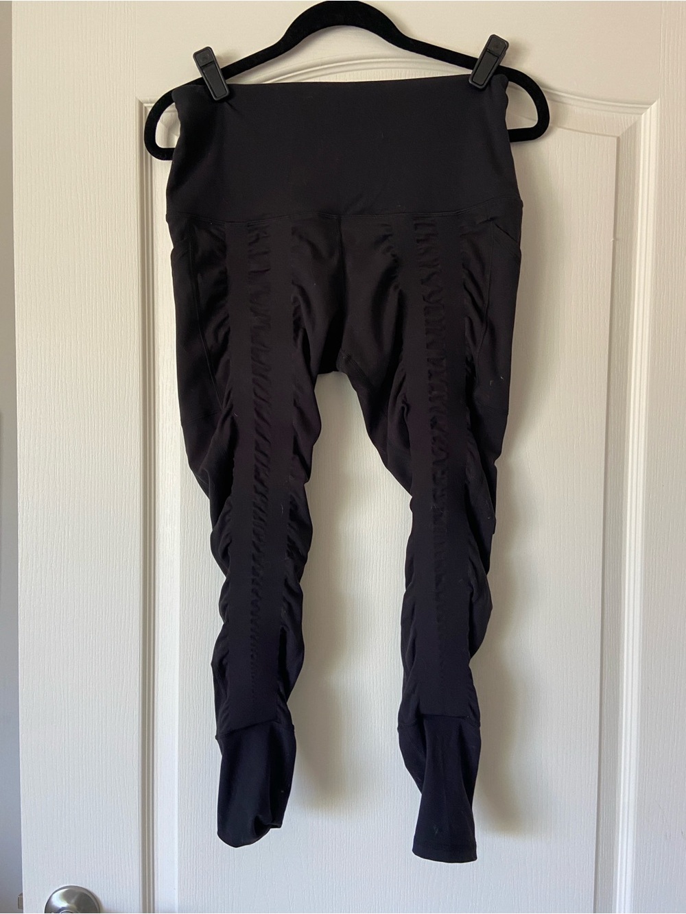 Black Sweetflexx Resistance Band Active Leggings Size 10